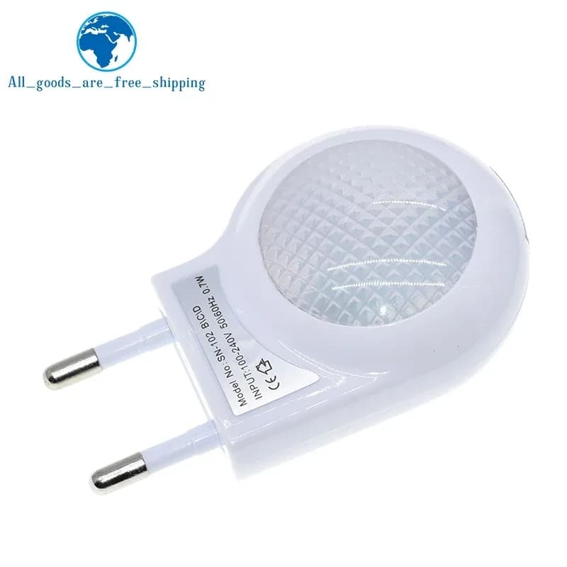 1/3 قطعة Led صغير الحلزون ضوء الليل السيارات ليلة مصباح المدمج في ضوء الاستشعار