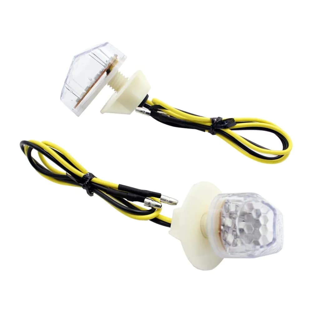 2 قطعة دراجة نارية بدوره إشارات مؤشر LED وامض أضواء فوتو فلاش لمبة المحرك