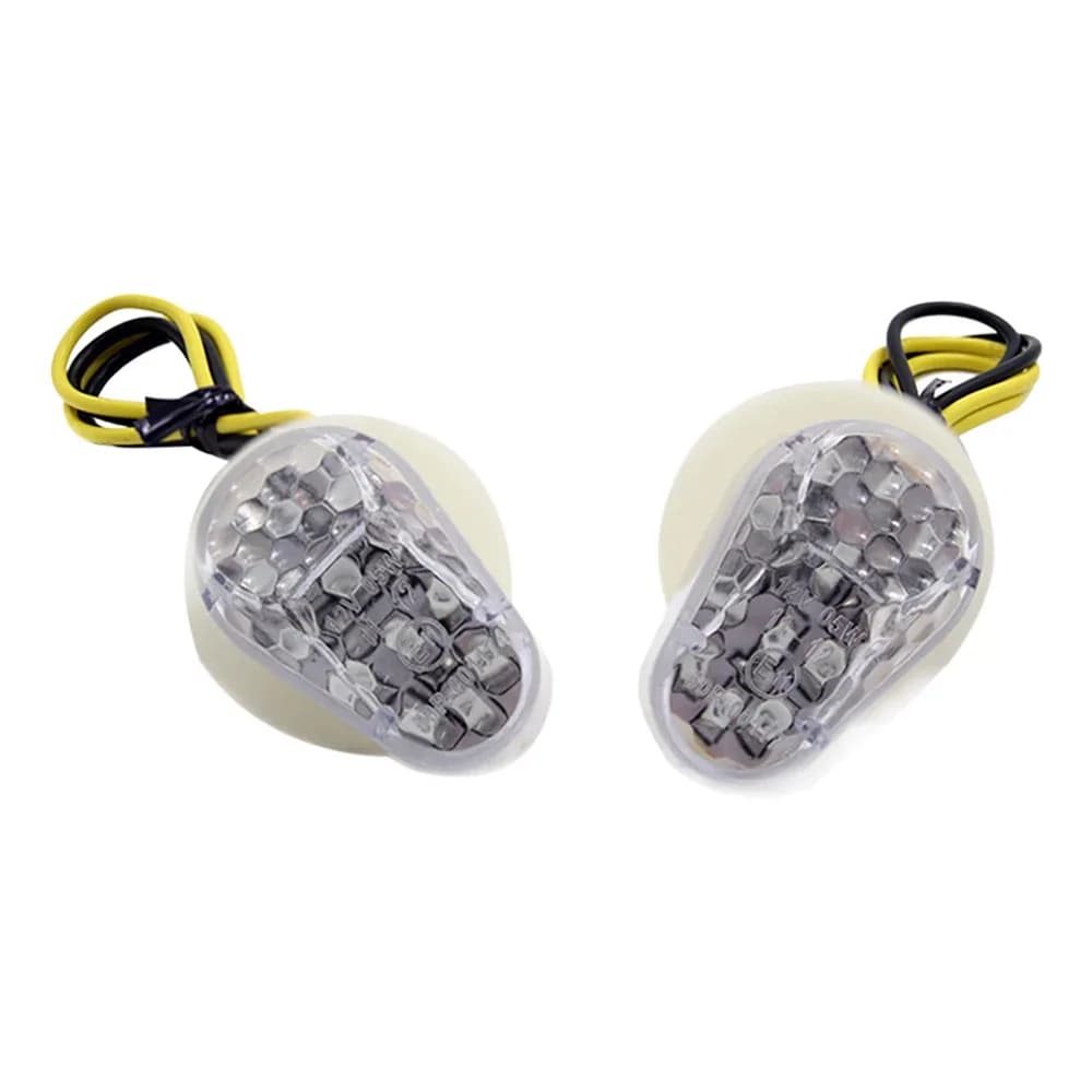2 قطعة دراجة نارية بدوره إشارات مؤشر LED وامض أضواء فوتو فلاش لمبة المحرك