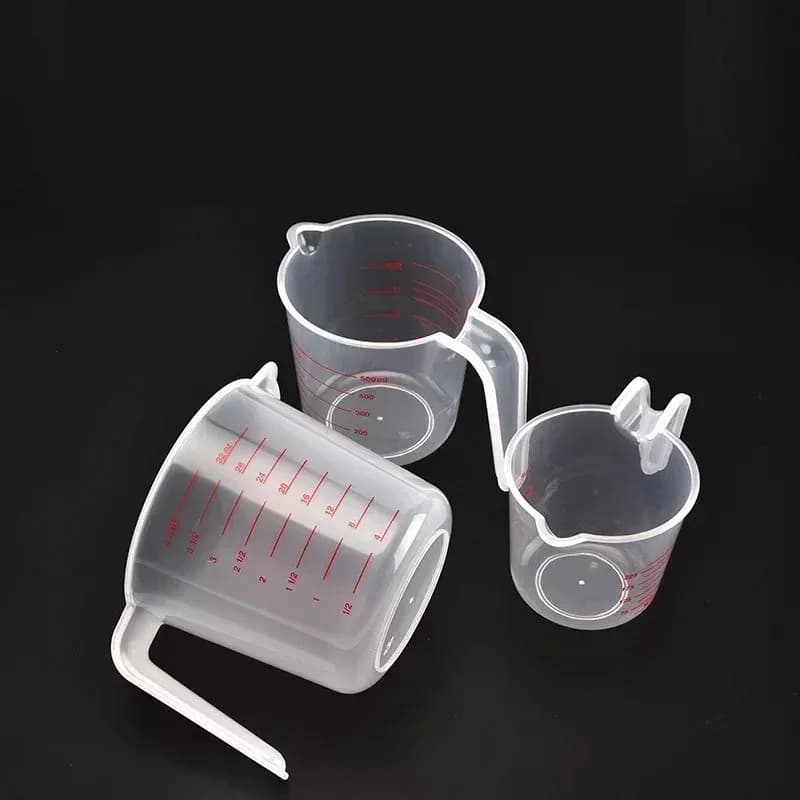 3 قطعة أكواب قياس سائل الخبز PVC مقياس كوب البلاستيك قياس حجم كوب أدوات المطبخ