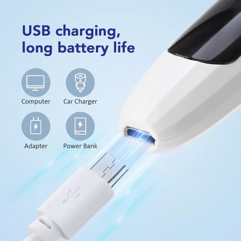 بكرة رموش كهربائية ساخنة ، أداة تجعيد الرموش الساخنة ، USB ، رموش العين