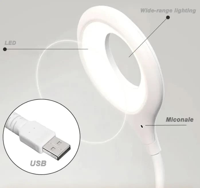 طوي USB مكتب مصباح أضواء الليل الإضاءة المكونات في الجدول مصابيح المحمولة مكتب