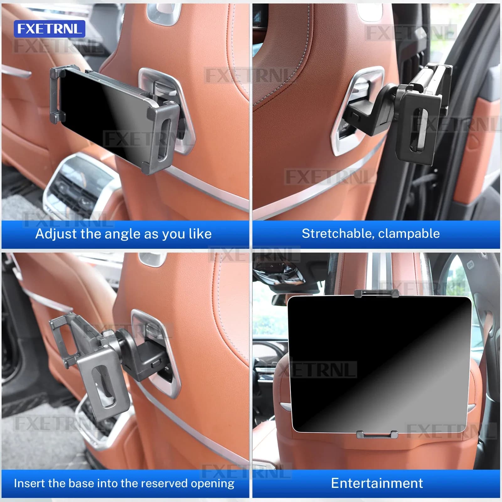 حامل خاص للآيباد والهاتف للسيارة يثبت على المقعد الخلفي لسيارات BMW IX I5 G60