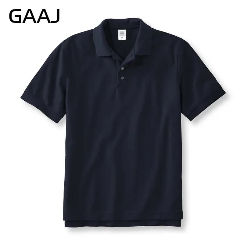 GAAJ 100٪ القطن قميص بولو الرجال قمصان قصيرة الأكمام الصيف مصمم أزياء العلامة