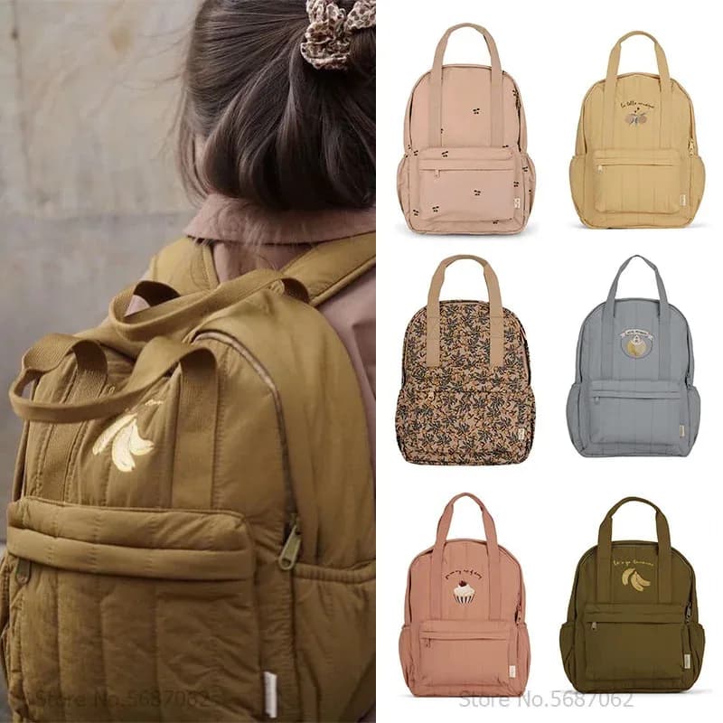KS Baby Backpack Kids Schoolbag Kindergarten Bags Brand Cherry Lemon Children's Boys