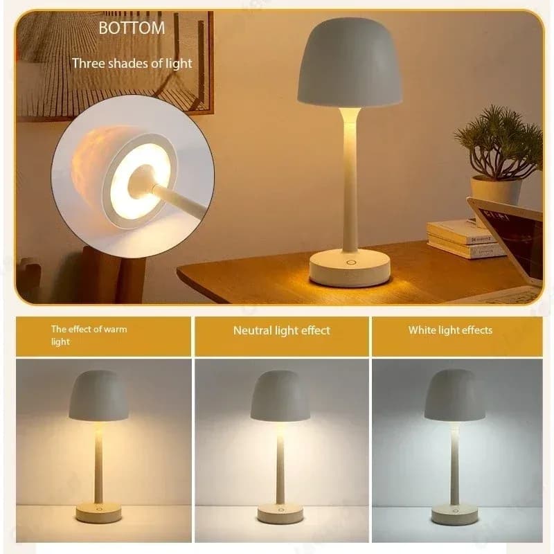 LED عالية القدمين تموج الماء جو مكتب مصباح رومانسية زوجين هدية داخلي غرفة نوم