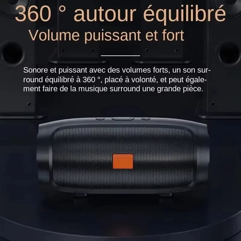 مكبرات صوت لينوفو TF USB FM محمولة بتقنية البلوتوث 5.4، مكبرات صوت مزدوجة