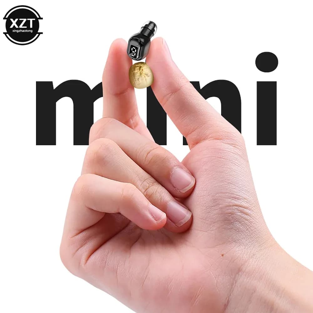 M5 واحد في الأذن سماعة رأس بخاصية البلوتوث لاسلكية يدوي HiFi سماعات موسيقى TWS