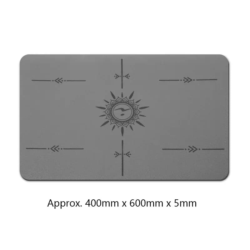 حصيرة دعم مسطحة صغيرة عدم الانزلاق البولي يوريثين المطاط اليوغا حصيرة 40X60