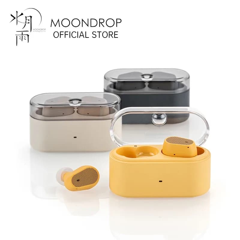 سماعات أذن لاسلكية MOONDROP Pudding TWS مع تقنية إلغاء الضوضاء النشطة وتقنية