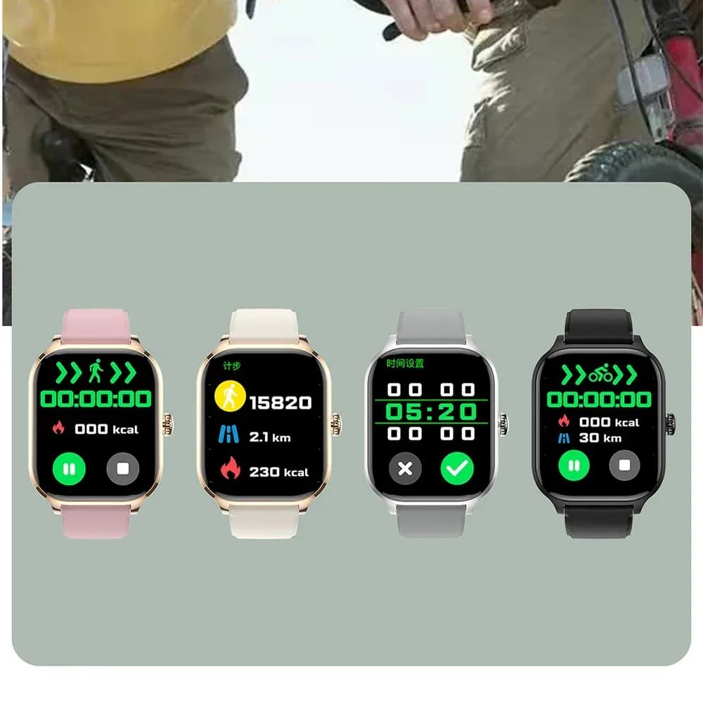 جديد 2.01 ''الساعة الذكية جهاز تعقب للياقة البدنية ساعة رياضية Smartband مراقبة