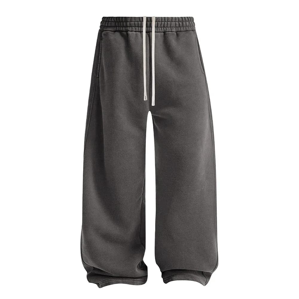 الرجعية الشتاء رجل غسلها الصوف هوديس Sweatpants للجنسين فضفاض مقنعين البلوفرات