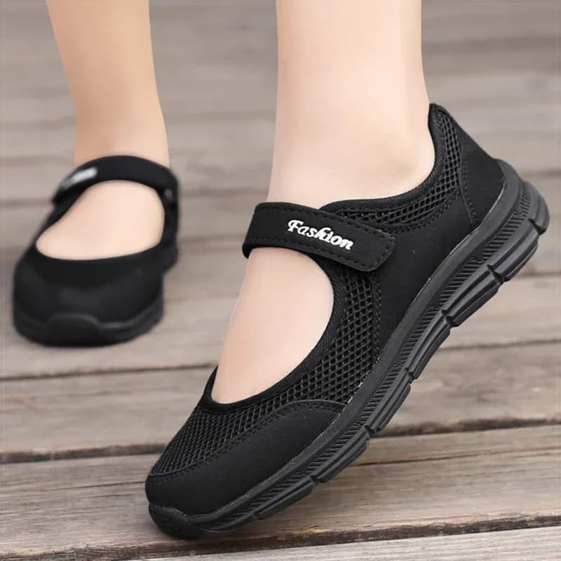 أحذية نسائية خفيفة الوزن أحذية فلكنيز للنساء باللون الأبيض Zapatillas De Mujer