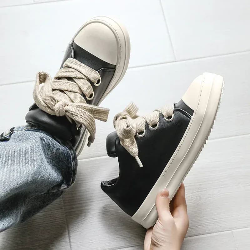أحذية رياضية رجالي أحذية بولي Leather جلد الصيف أحذية رياضية كاجوال طالب حذاء