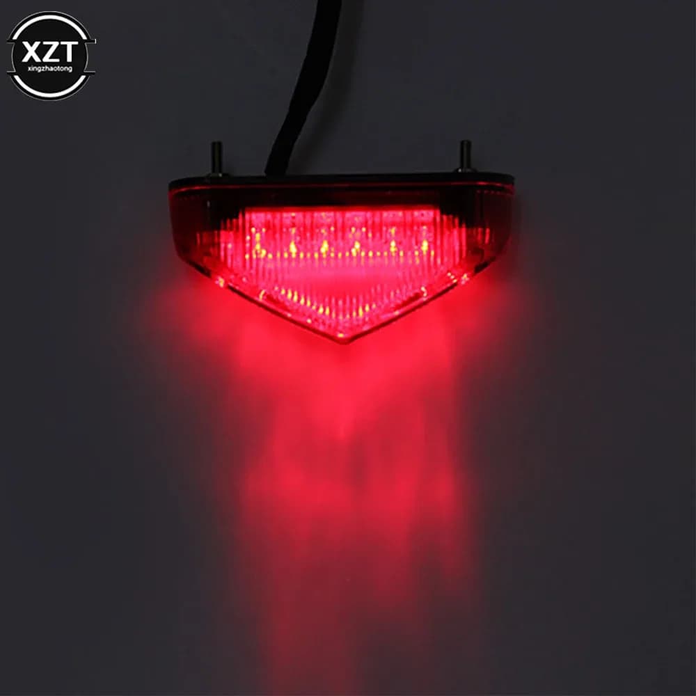 العالمي تيار مستمر 12 فولت مصباح دراجة نارية 12LED الفرامل وقف الذيل ضوء DRL