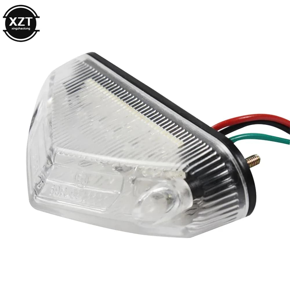 العالمي تيار مستمر 12 فولت مصباح دراجة نارية 12LED الفرامل وقف الذيل ضوء DRL