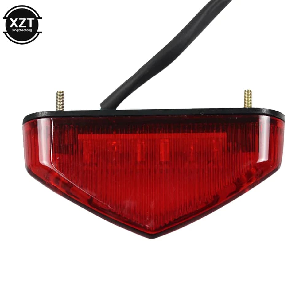 العالمي تيار مستمر 12 فولت مصباح دراجة نارية 12LED الفرامل وقف الذيل ضوء DRL