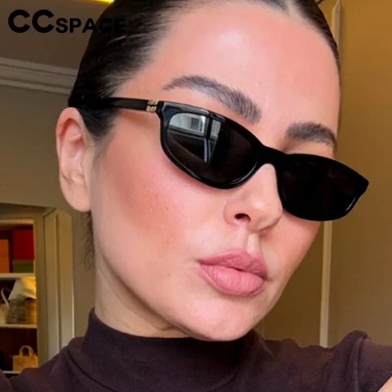 نظارات كلاسيكية بإطار صغير للنساء على شكل قطة نظارات شمسية راقية للسيدات ماركات