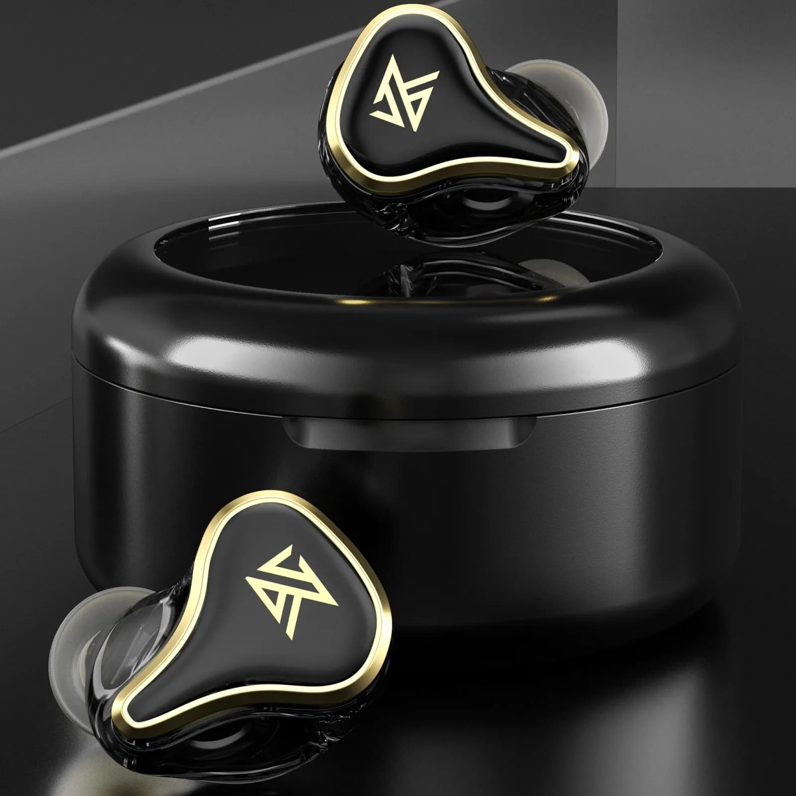 KZ سماعات بلوتوث 5.2 TWS سماعات لاسلكية هجينة HiFi لعبة سماعات أذن رياضية SK10